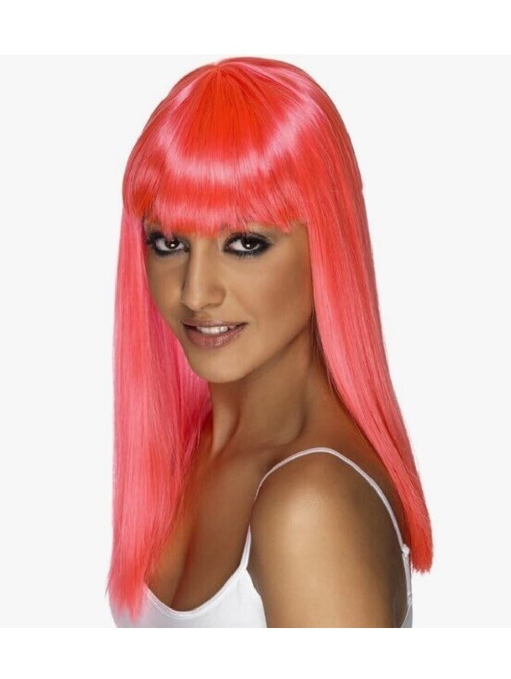 Smiffy's Glamourama Wig- Neon Pink